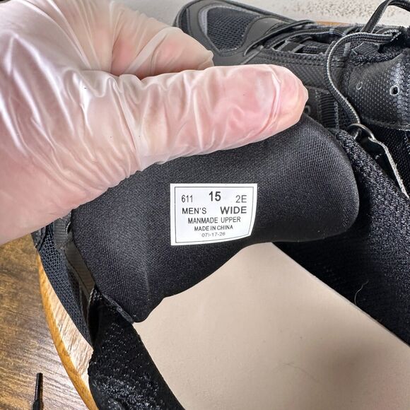 OrthoFeet BioFit 611 Black Walking Shoes Diabetic Sneakers Mens Size‎ 15 2E - Picture 8 of 8